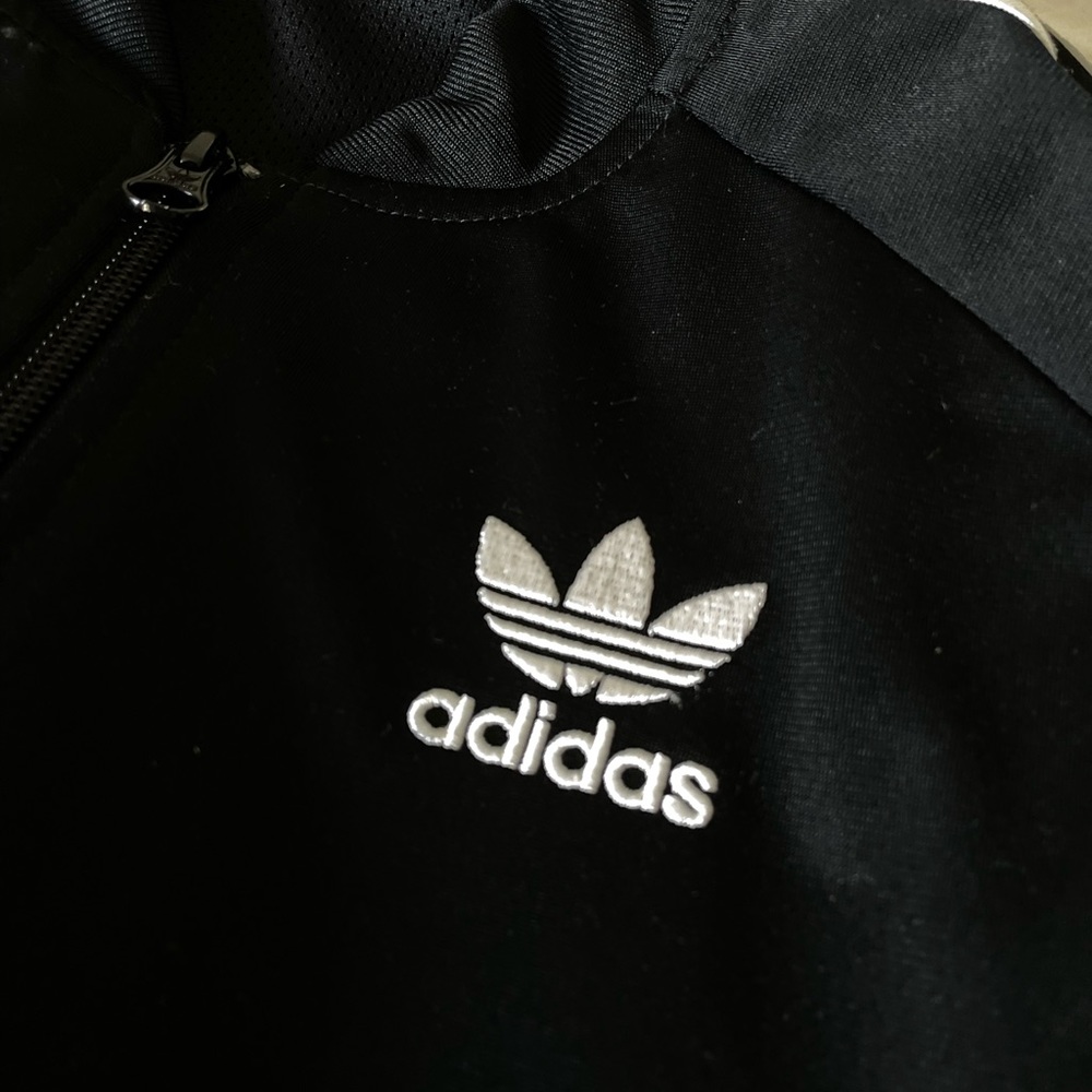adidas black bomber jacket